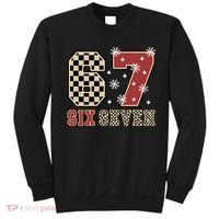 67 Six Seven Number Meme Funny Festive Christmas Sweatshirt thumb 0