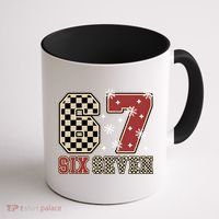 67 Six Seven Number Meme Funny Festive Christmas Coffee Mug thumb 1