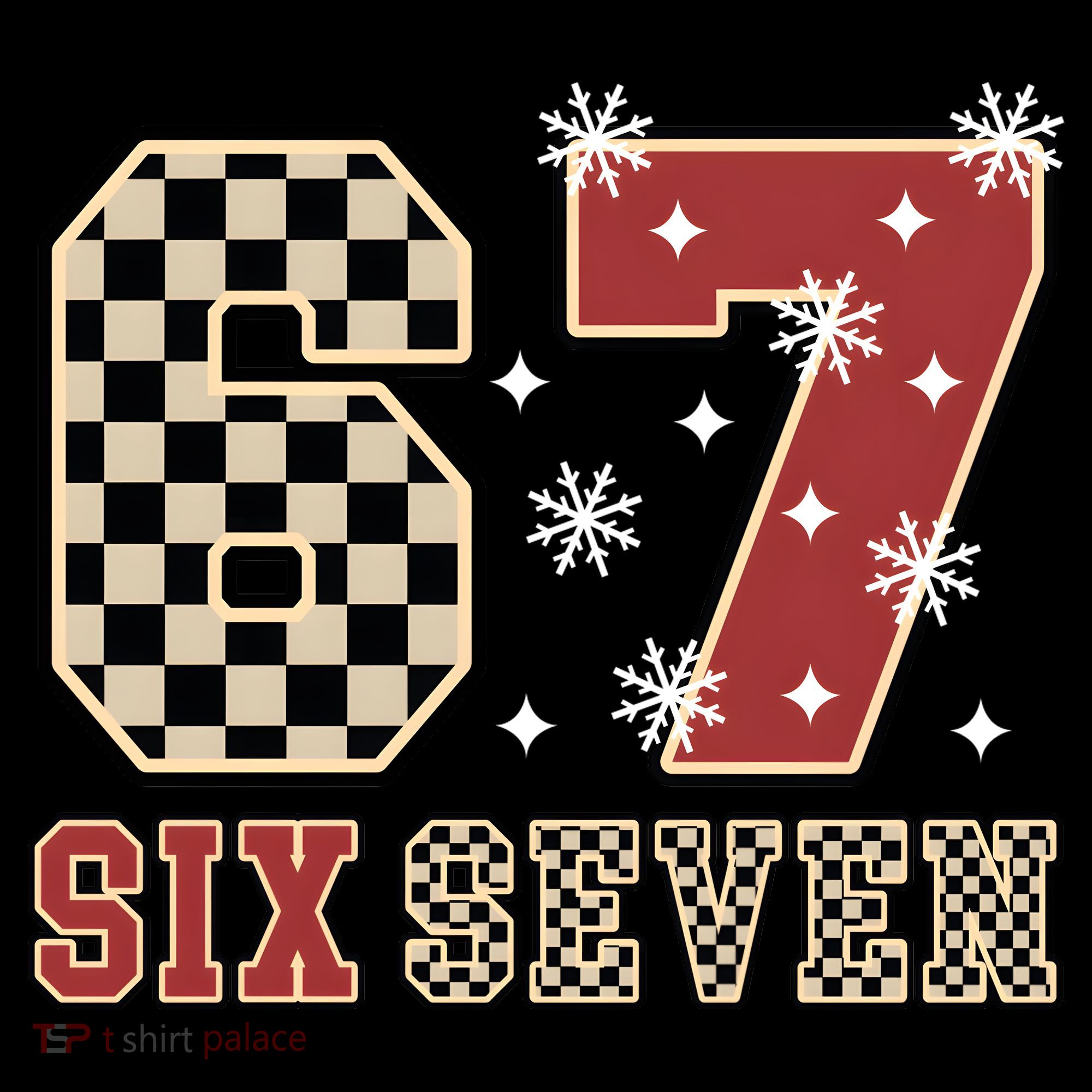 67 Six Seven Number Meme Funny Festive Christmas Coffee Mug