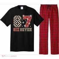 67 Six Seven Number Meme Funny Festive Christmas Pajama Set thumb 0