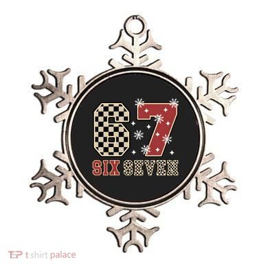 67 Six Seven Number Meme Funny Festive Christmas Ornament