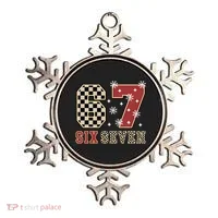 67 Six Seven Number Meme Funny Festive Christmas Ornament thumb 0