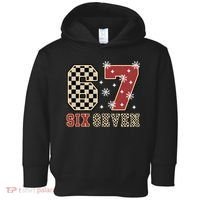 67 Six Seven Number Meme Funny Festive Christmas Toddler Hoodie thumb 0