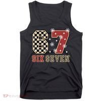 67 Six Seven Number Meme Funny Festive Christmas Tank Top thumb 0