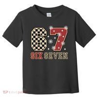 67 Six Seven Number Meme Funny Festive Christmas Toddler T-Shirt thumb 0