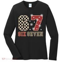67 Six Seven Number Meme Funny Festive Christmas Women's Long Sleeve Shirt thumb 0