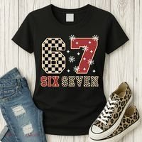 67 Six Seven Number Meme Funny Festive Christmas Women's T-Shirt thumb 3