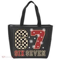 67 Six Seven Number Meme Funny Festive Christmas Tote Bag thumb 0