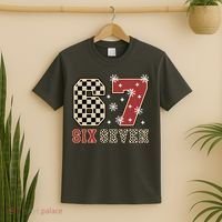 67 Six Seven Number Meme Funny Festive Christmas T-Shirt thumb 2