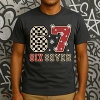 67 Six Seven Number Meme Funny Festive Christmas T-Shirt thumb 3