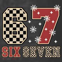 67 Six Seven Number Meme Funny Festive Christmas Women's Hoodie thumb 2