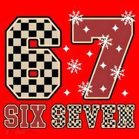 67 Six Seven Number Meme Funny Festive Christmas Santa Hat thumb 1