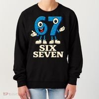 67 Six Seven 6-7 Meme Italian Brainrot Gaming Women's Sweatshirt thumb 0