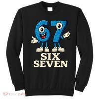 67 Six Seven 6-7 Meme Italian Brainrot Gaming Sweatshirt thumb 0