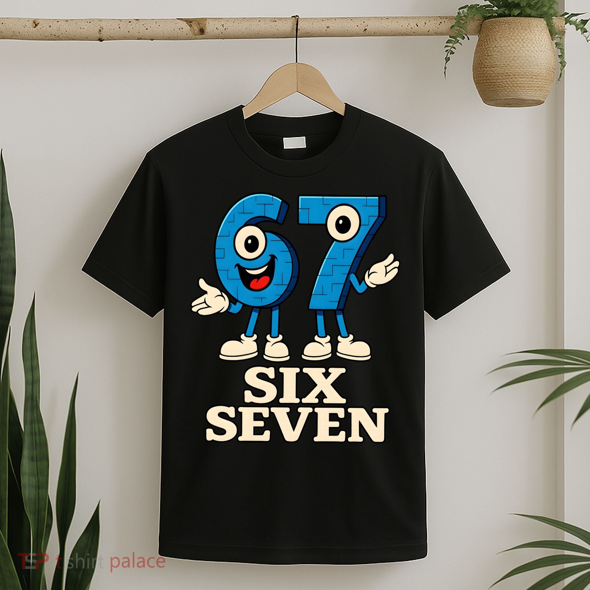 67 Six Seven 6-7 Meme Italian Brainrot Gaming T-Shirt