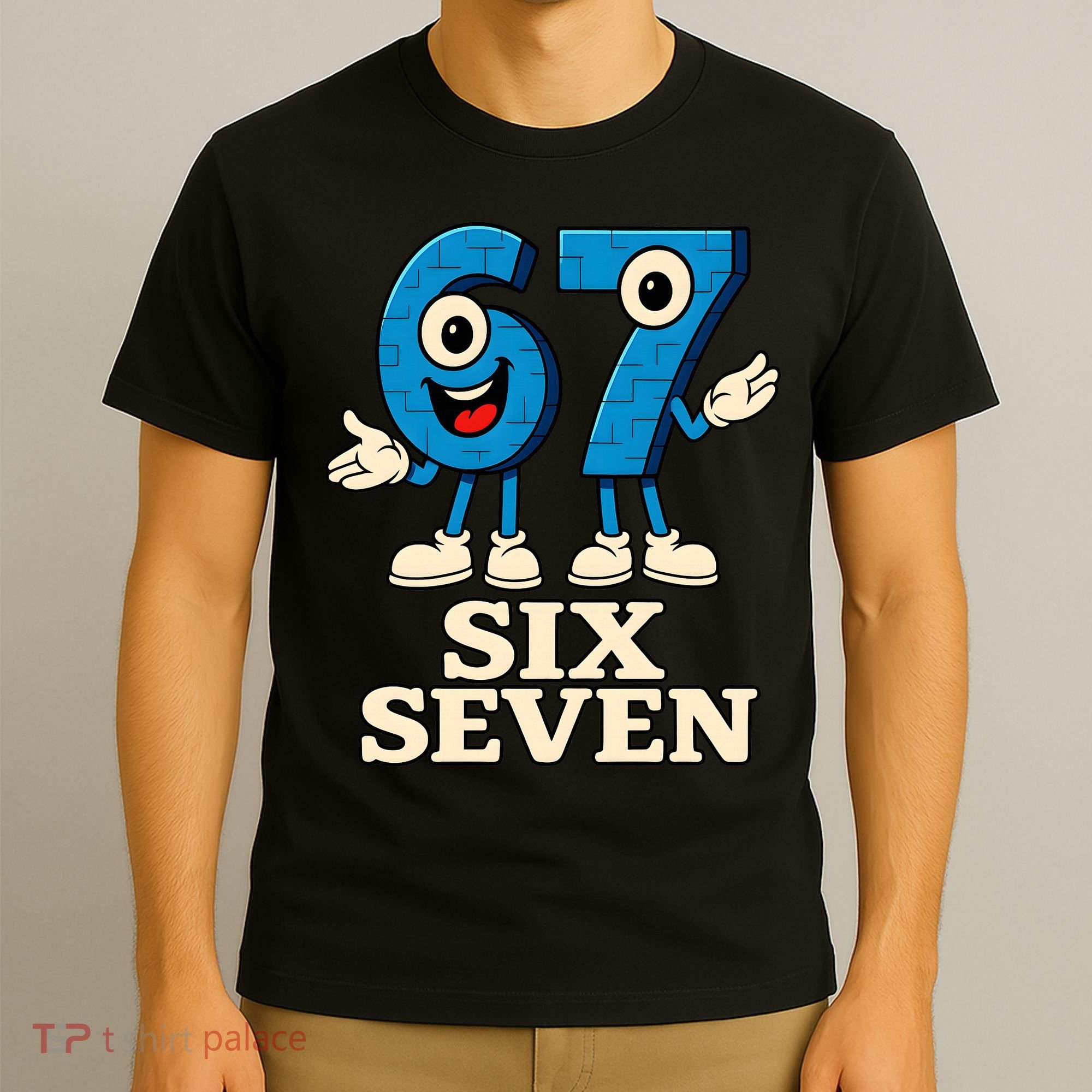 67 Six Seven 6-7 Meme Italian Brainrot Gaming T-Shirt