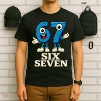 67 Six Seven 6-7 Meme Italian Brainrot Gaming T-Shirt thumb 6