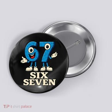 67 Six Seven 6-7 Meme Italian Brainrot Gaming Button