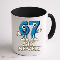 67 Six Seven 6-7 Meme Italian Brainrot Gaming Coffee Mug thumb 1