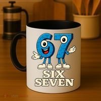 67 Six Seven 6-7 Meme Italian Brainrot Gaming Coffee Mug thumb 4
