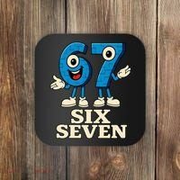 67 Six Seven 6-7 Meme Italian Brainrot Gaming Coaster thumb 0