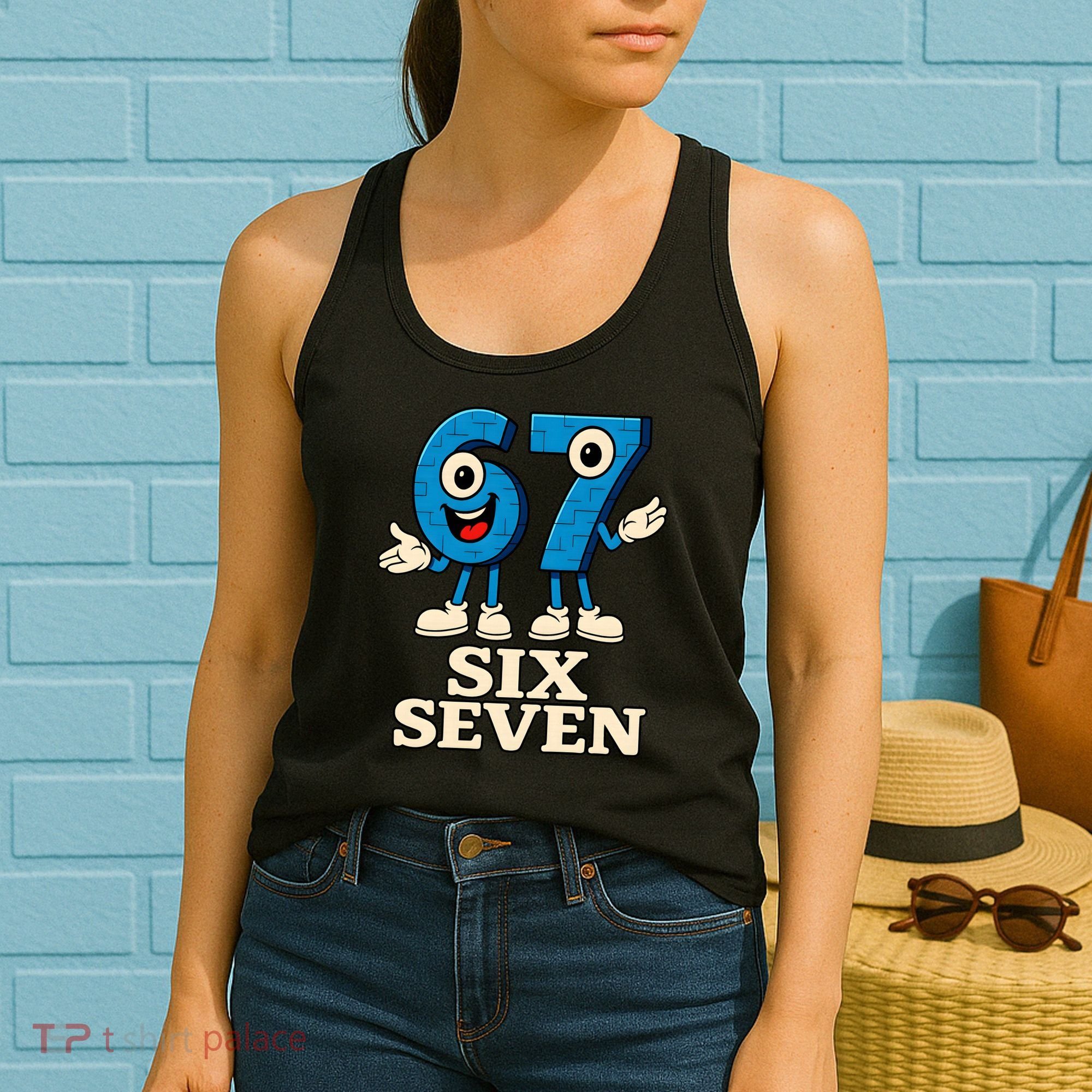 67 Six Seven 6-7 Meme Italian Brainrot Gaming Women's Tank Top