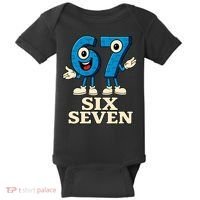 67 Six Seven 6-7 Meme Italian Brainrot Gaming Baby Bodysuit thumb 0