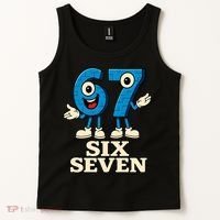 67 Six Seven 6-7 Meme Italian Brainrot Gaming Tank Top thumb 2