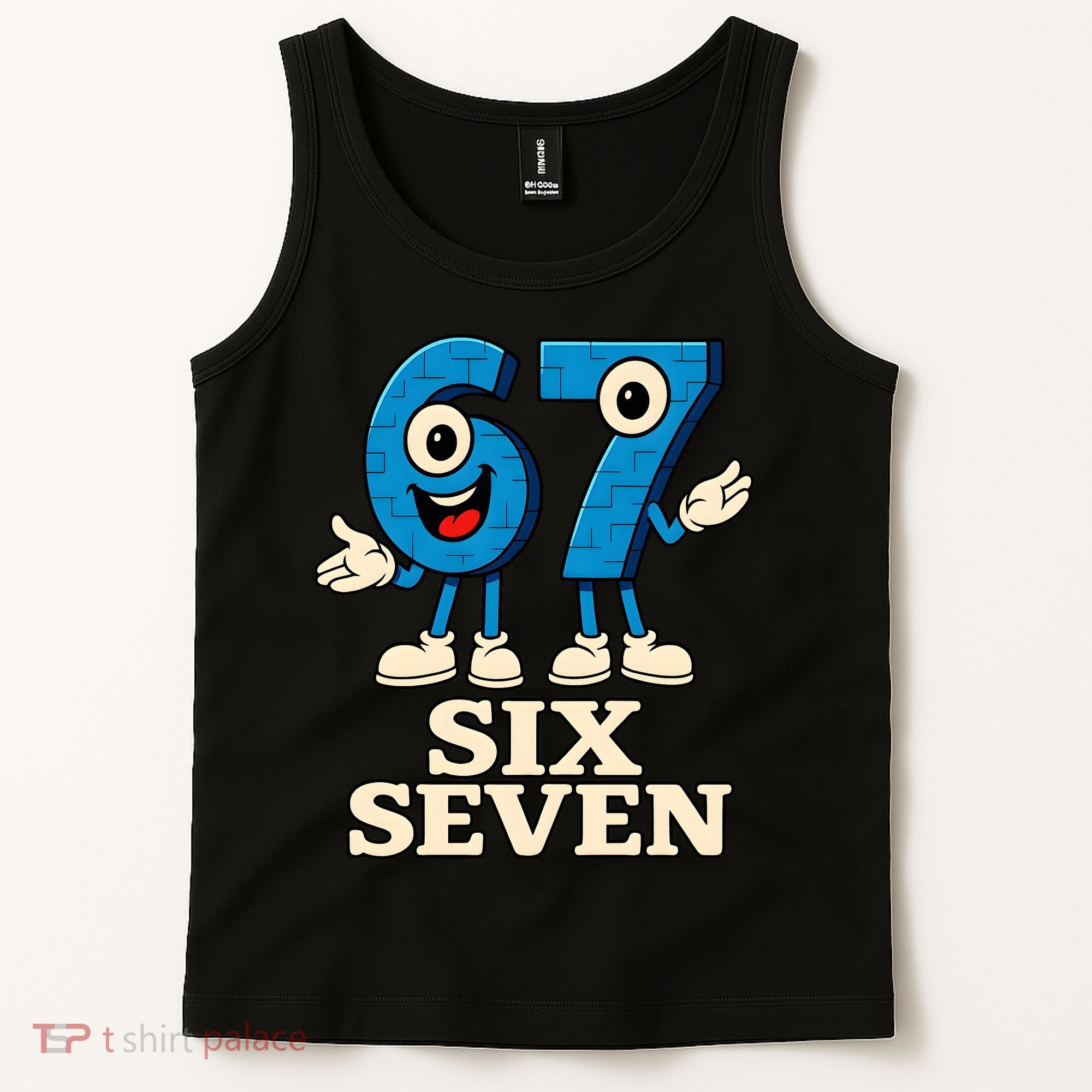 67 Six Seven 6-7 Meme Italian Brainrot Gaming Tank Top