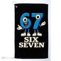 67 Six Seven 6-7 Meme Italian Brainrot Gaming Golf Towel thumb 0