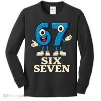 67 Six Seven 6-7 Meme Italian Brainrot Gaming Kids Long Sleeve Shirt thumb 0