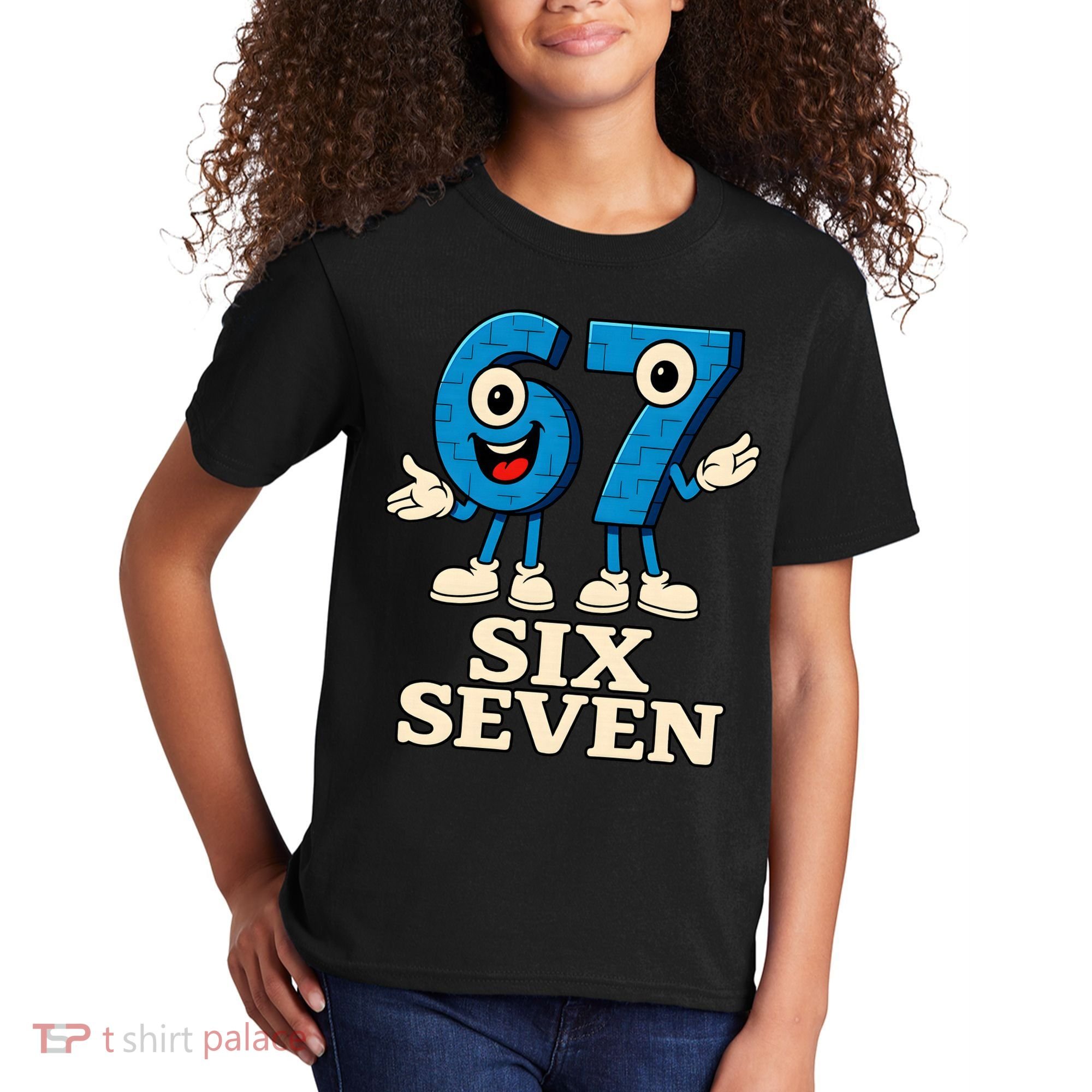 67 Six Seven 6-7 Meme Italian Brainrot Gaming Kids T-Shirt