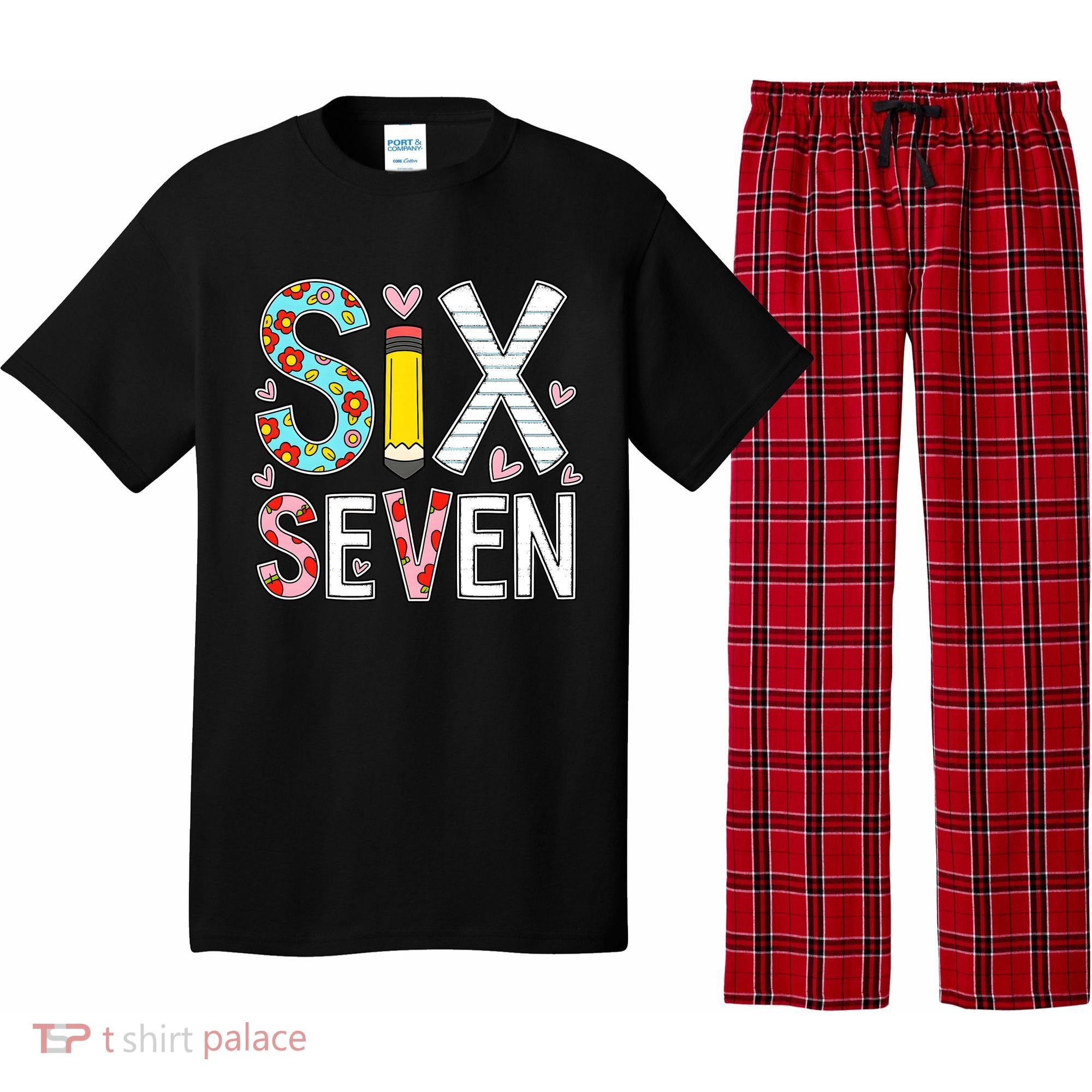 67 Six Seven 6 7 Meme For Teachers Pajama Set