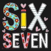 67 Six Seven 6 7 Meme For Teachers Pajama Set thumb 2