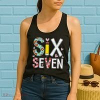 67 Six Seven 6 7 Meme For Teachers Women's Tank Top thumb 2