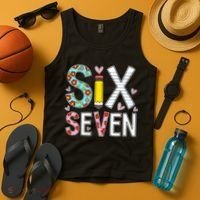 67 Six Seven 6 7 Meme For Teachers Tank Top thumb 4