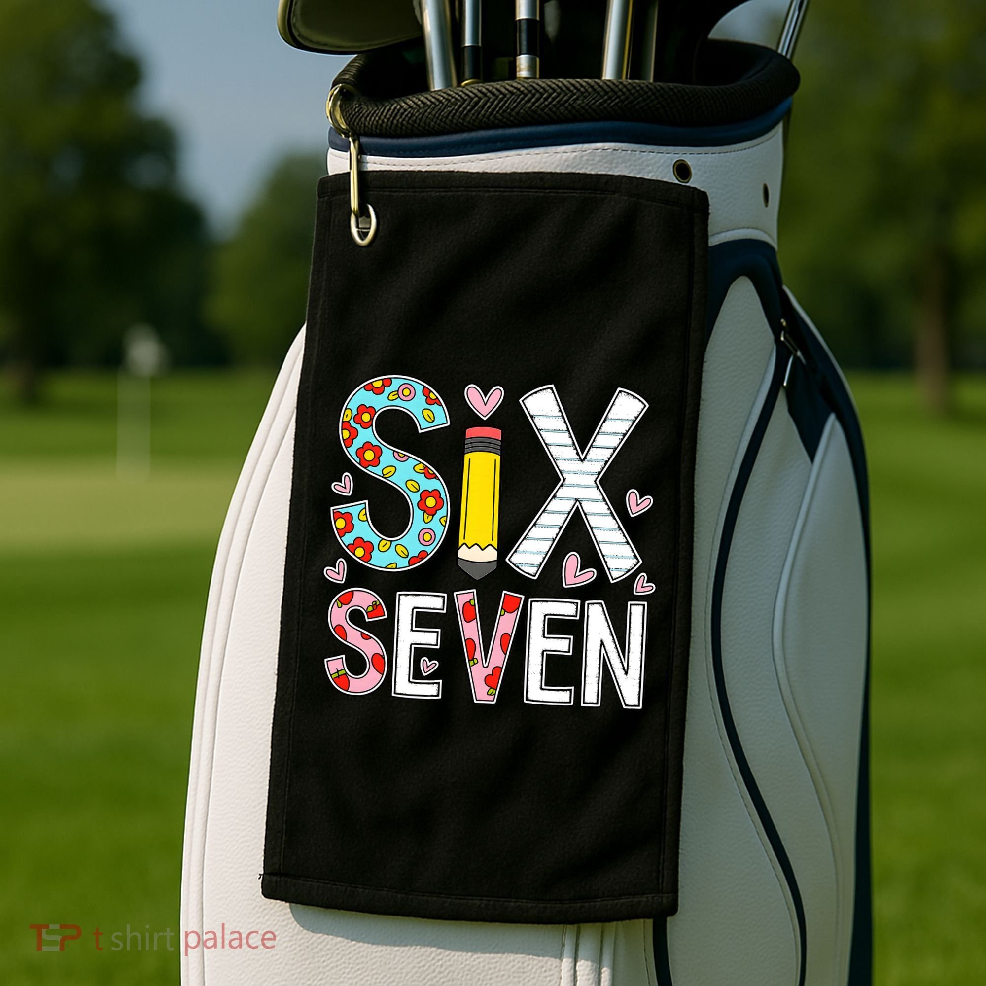 67 Six Seven 6 7 Meme For Teachers Golf Towel