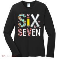 67 Six Seven 6 7 Meme For Teachers Women's Long Sleeve Shirt thumb 0
