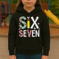 67 Six Seven 6 7 Meme For Teachers Kids Hoodie thumb 3