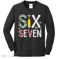 67 Six Seven 6 7 Meme For Teachers Kids Long Sleeve Shirt thumb 0