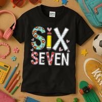 67 Six Seven 6 7 Meme For Teachers Kids T-Shirt thumb 3
