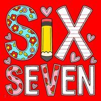 67 Six Seven 6 7 Meme For Teachers Santa Hat thumb 1