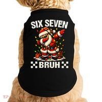 67 Six Seven Bruh Funny Christmas 6-7 Meme Doggie Tank thumb 0