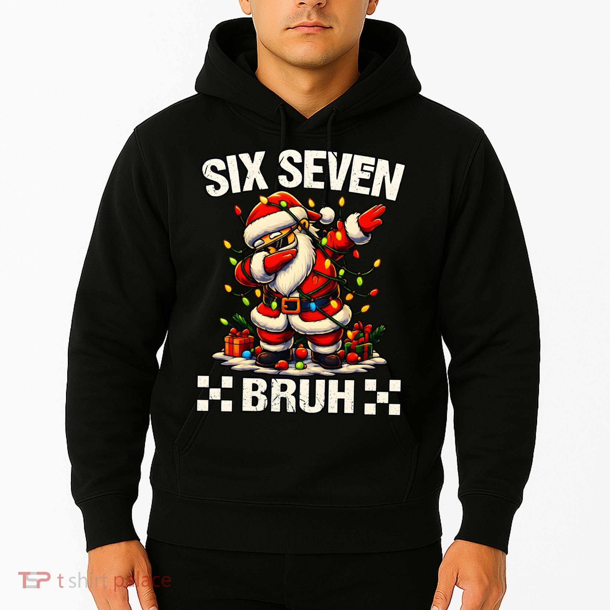 67 Six Seven Bruh Funny Christmas 6-7 Meme Hoodie