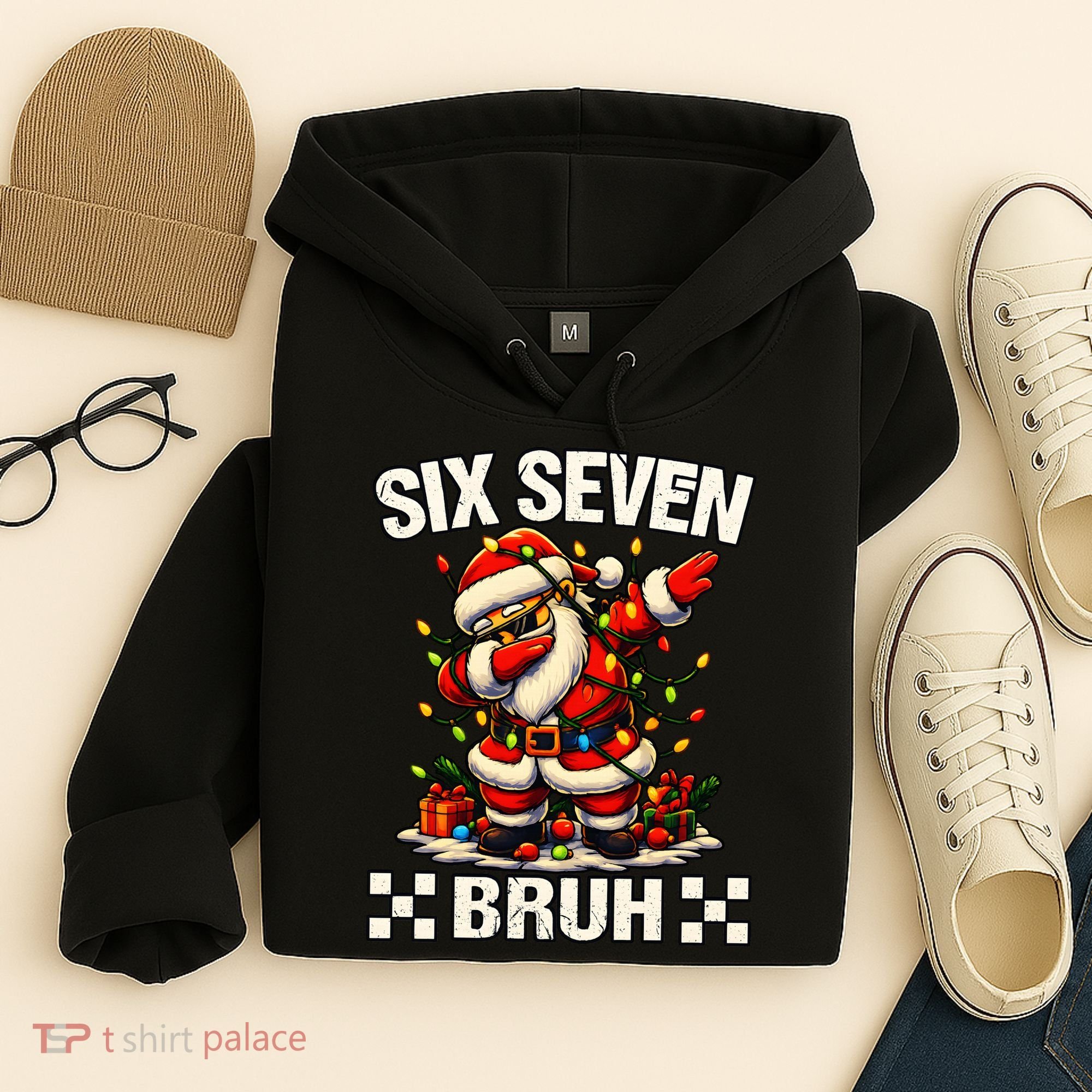 67 Six Seven Bruh Funny Christmas 6-7 Meme Hoodie