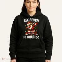 67 Six Seven Bruh Funny Christmas 6-7 Meme Hoodie thumb 5