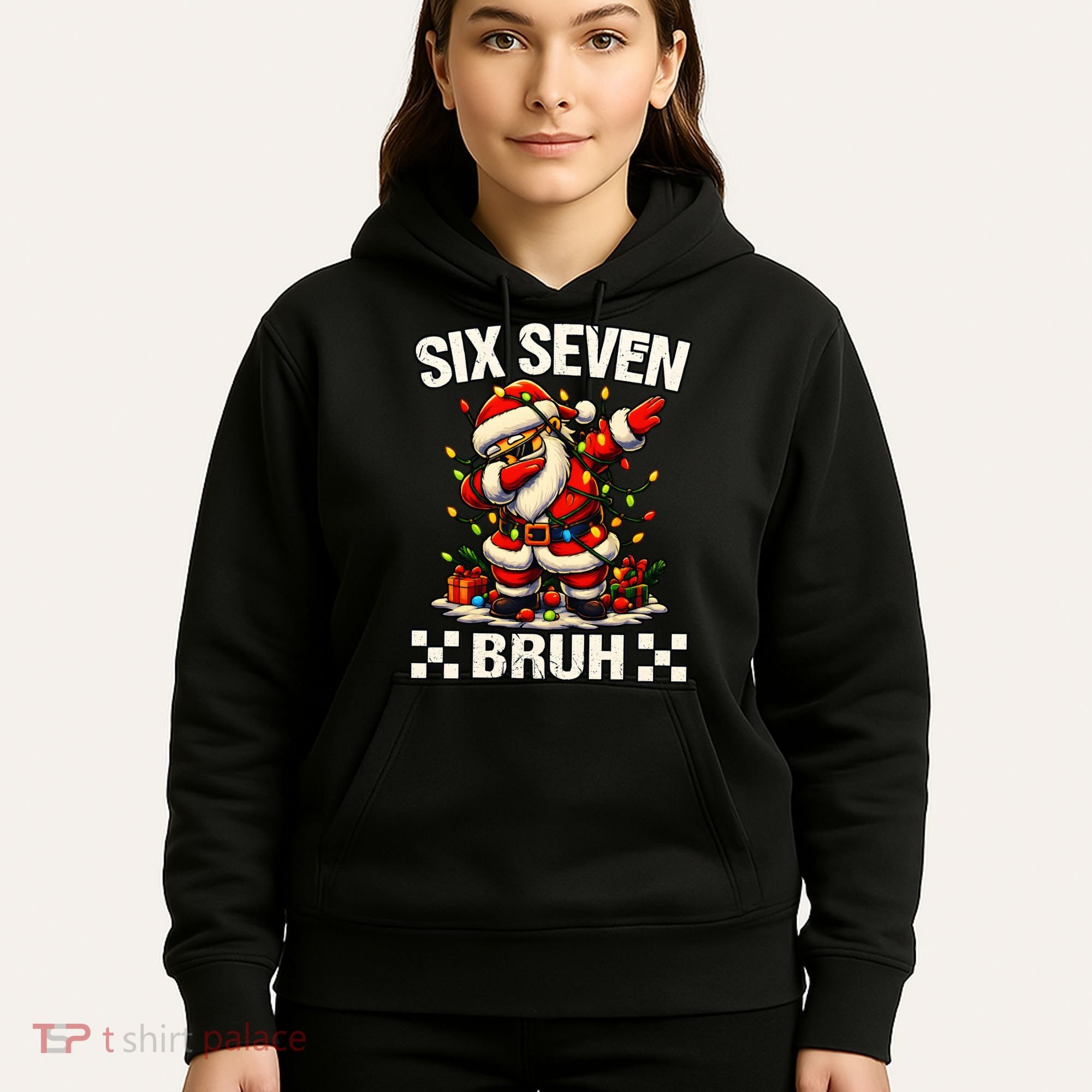 67 Six Seven Bruh Funny Christmas 6-7 Meme Hoodie