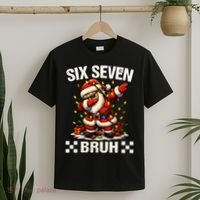67 Six Seven Bruh Funny Christmas 6-7 Meme T-Shirt thumb 2