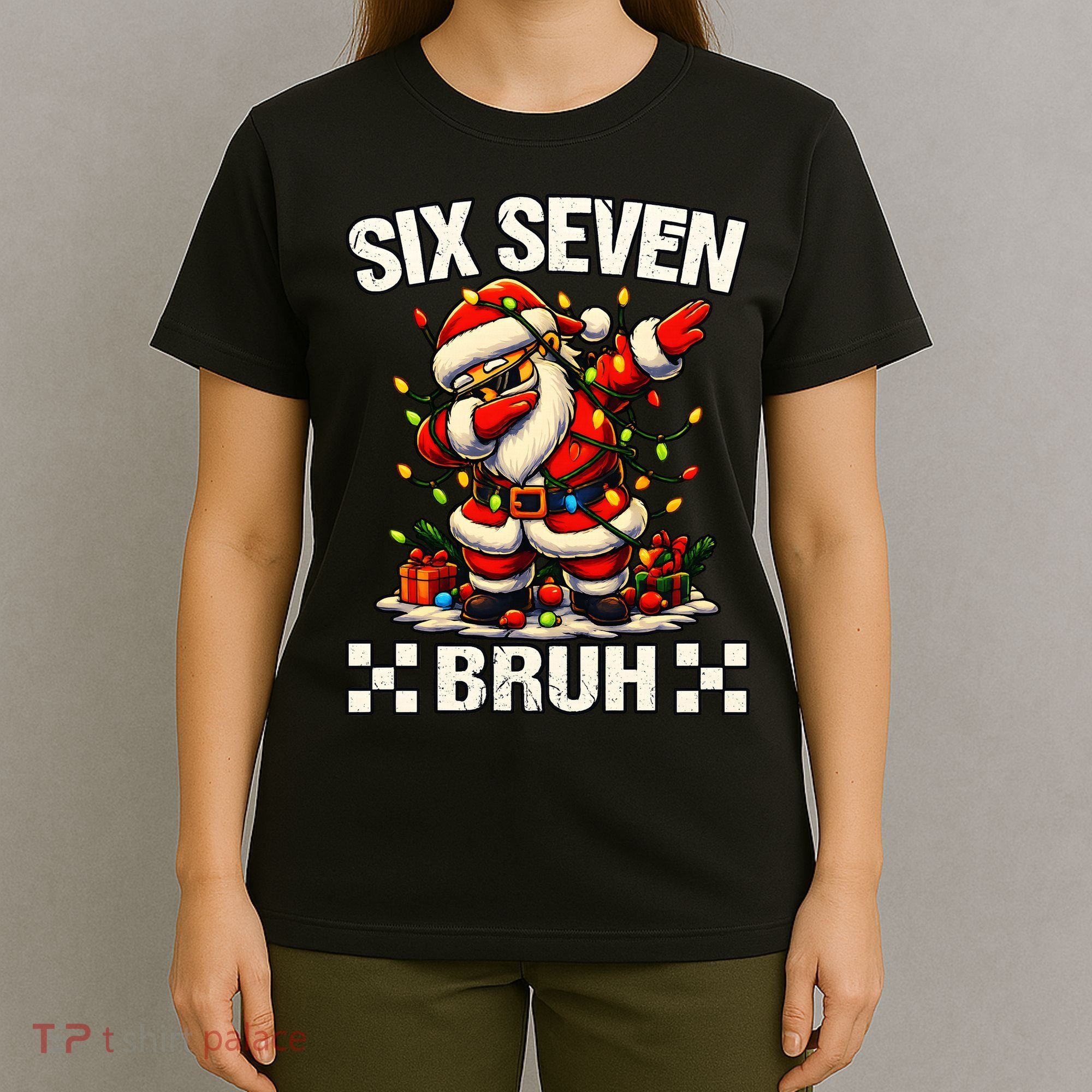 67 Six Seven Bruh Funny Christmas 6-7 Meme T-Shirt