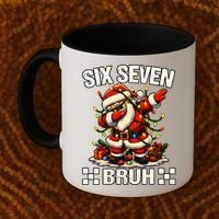 67 Six Seven Bruh Funny Christmas 6-7 Meme Coffee Mug thumb 2